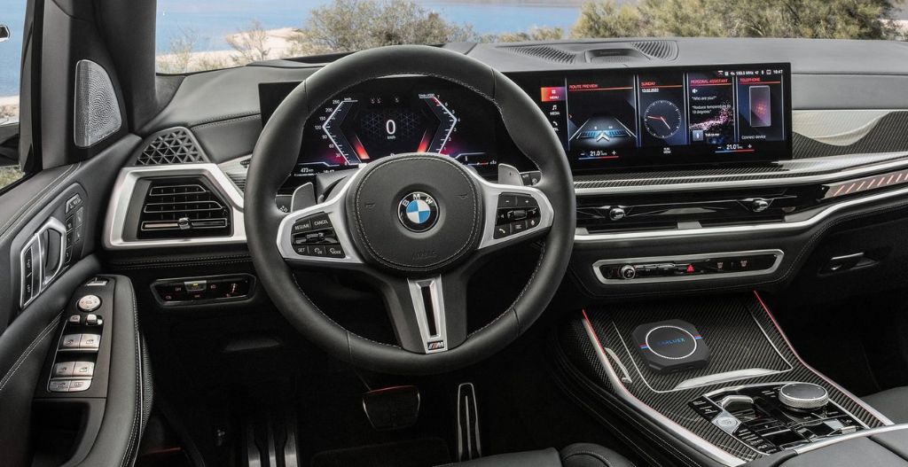 BMW X5 M with modern dashboard and advanced technology features