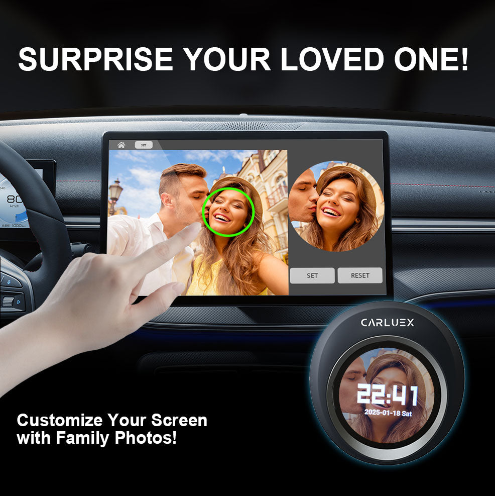 CARLUEX VISION Wireless CarPlay Adapter with Screen Control